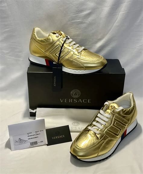 versace greek key running shoes ebay